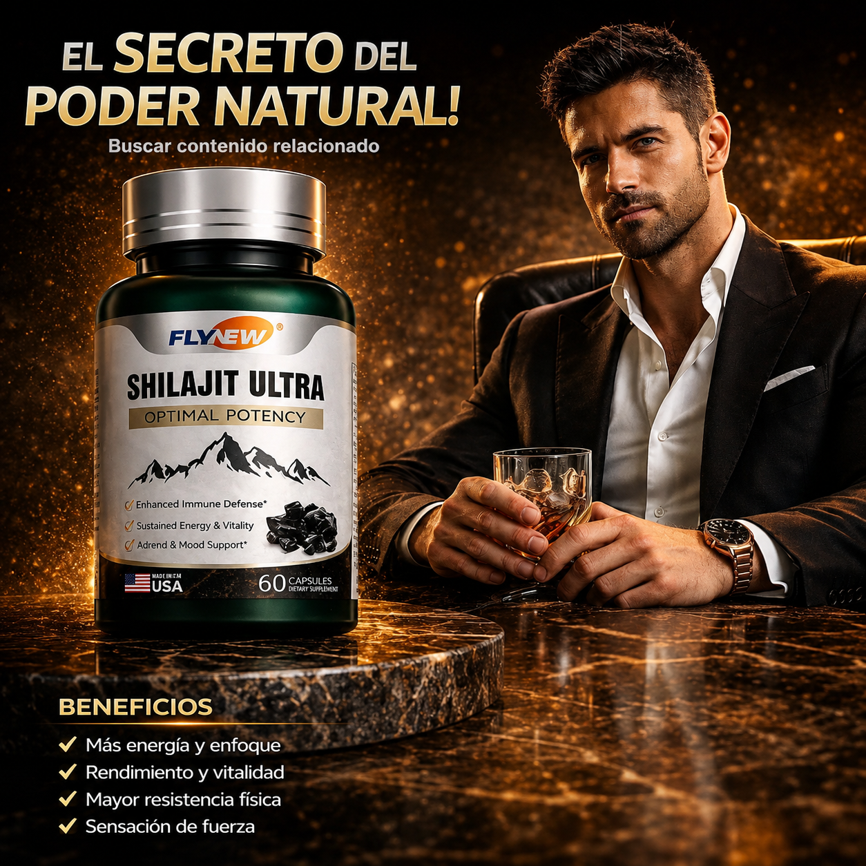 SHILAJIT ULTRA PREMIUM ( PARA AUMENTAR TESTOSTERONA)EE.UU