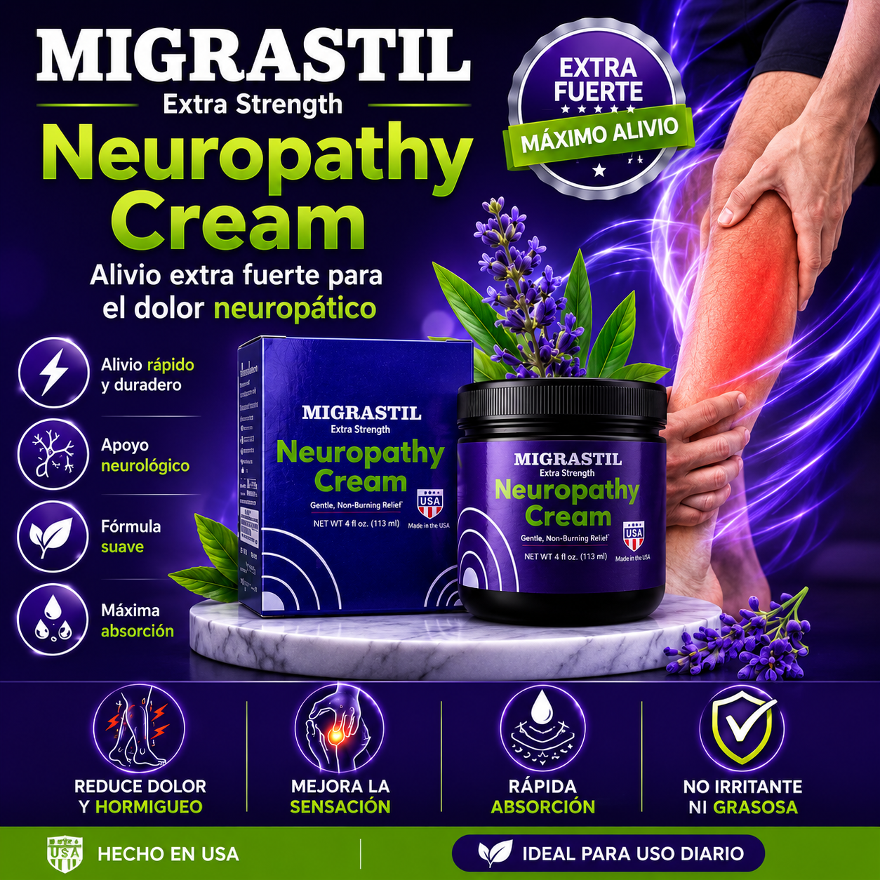 NEUROPATHY CREAM - MIGASTRIL