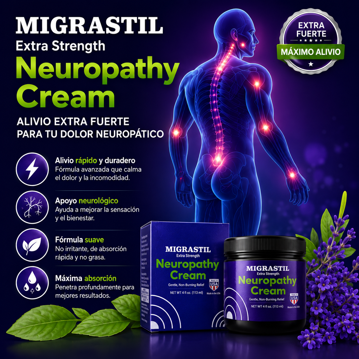 NEUROPATHY CREAM - MIGASTRIL