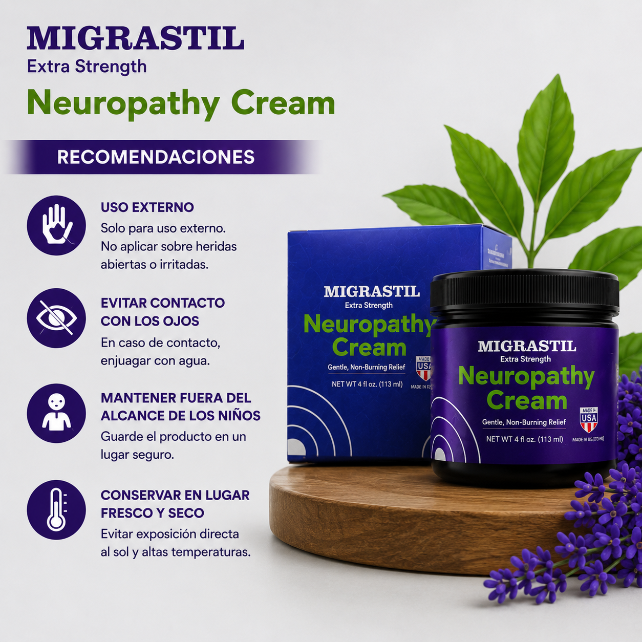 NEUROPATHY CREAM - MIGASTRIL