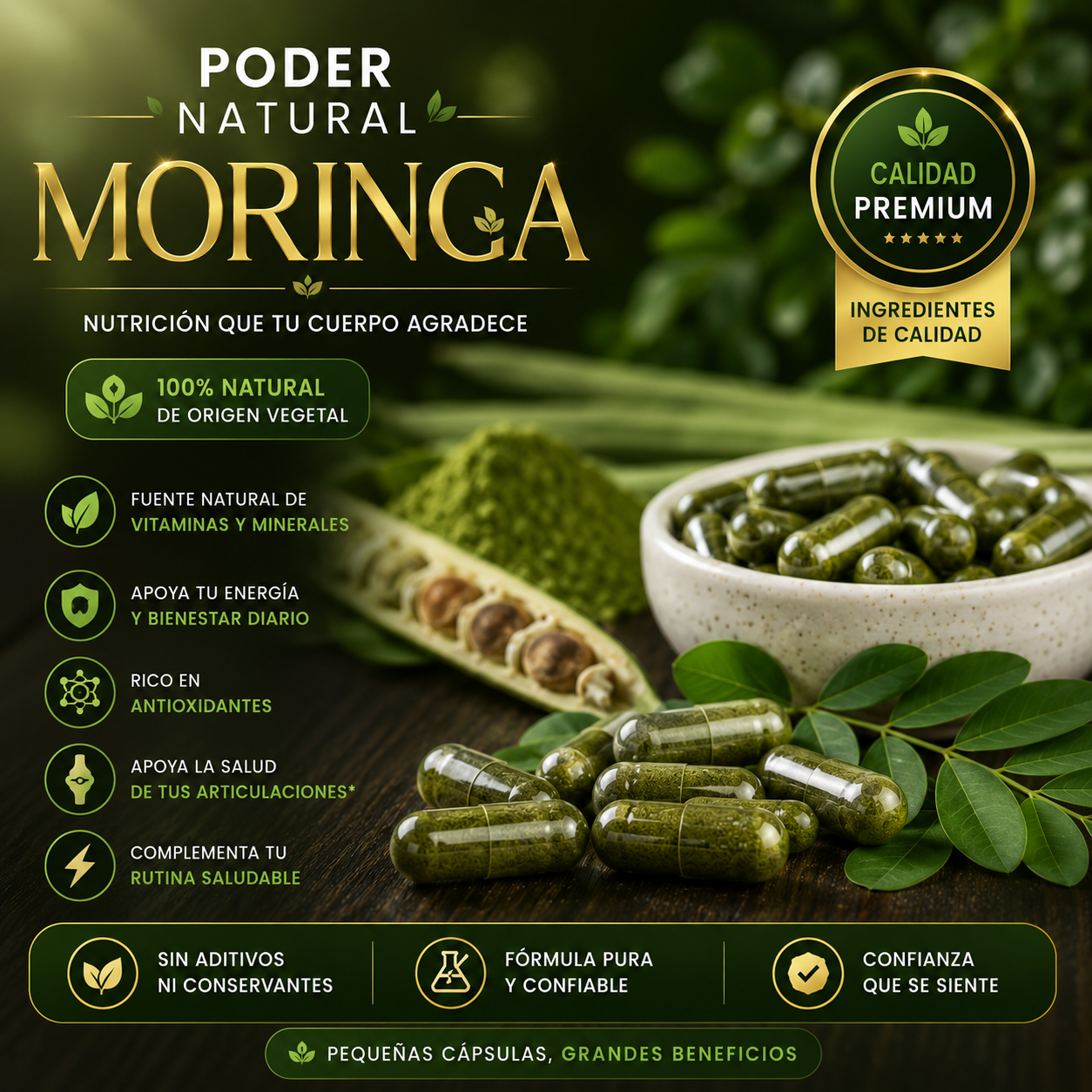 🌿 MORINGA ULTRA HIGH PURITY – TOPLUX NUTRITION