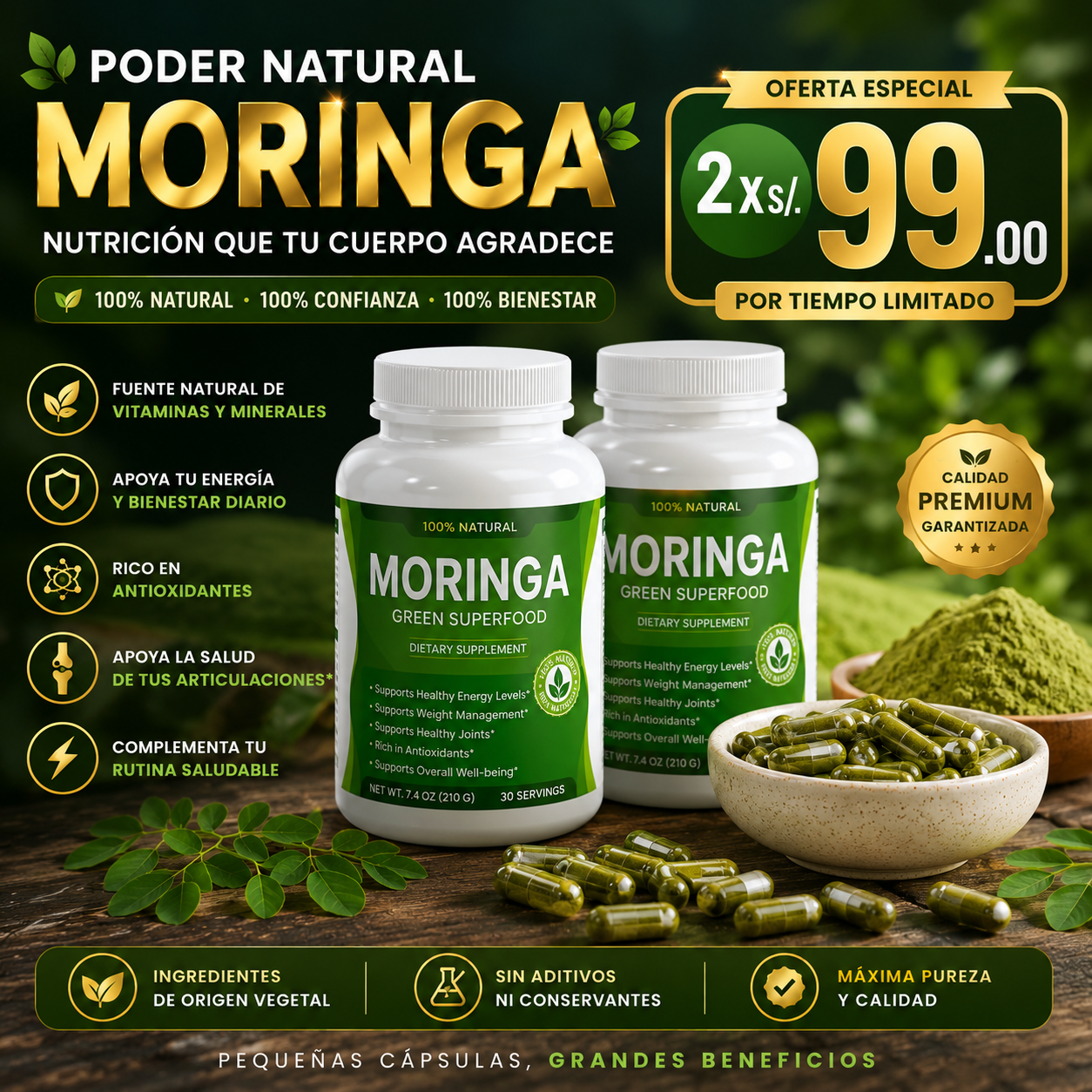 🌿 MORINGA ULTRA HIGH PURITY – TOPLUX NUTRITION