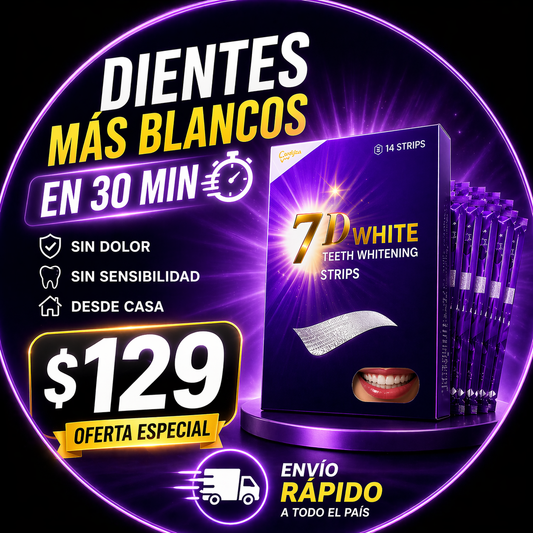 CINTAS BLANQUEADORAS DENTALES 7D WHITE