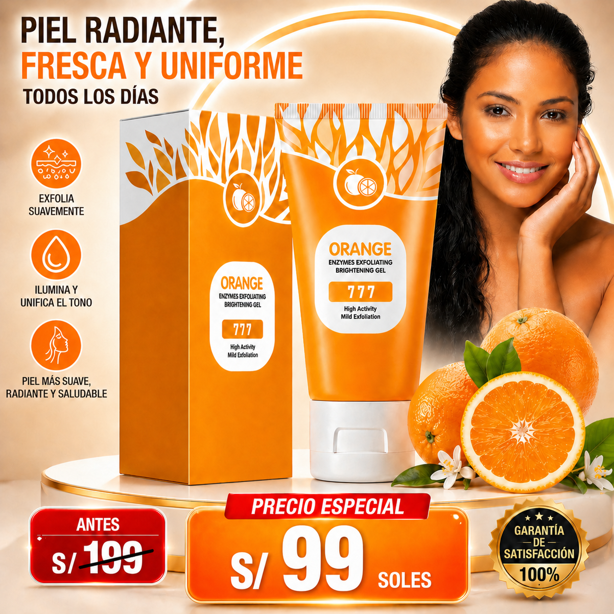 GEL EXFOLIANTE ORANGE - PRODUCTO WINNER