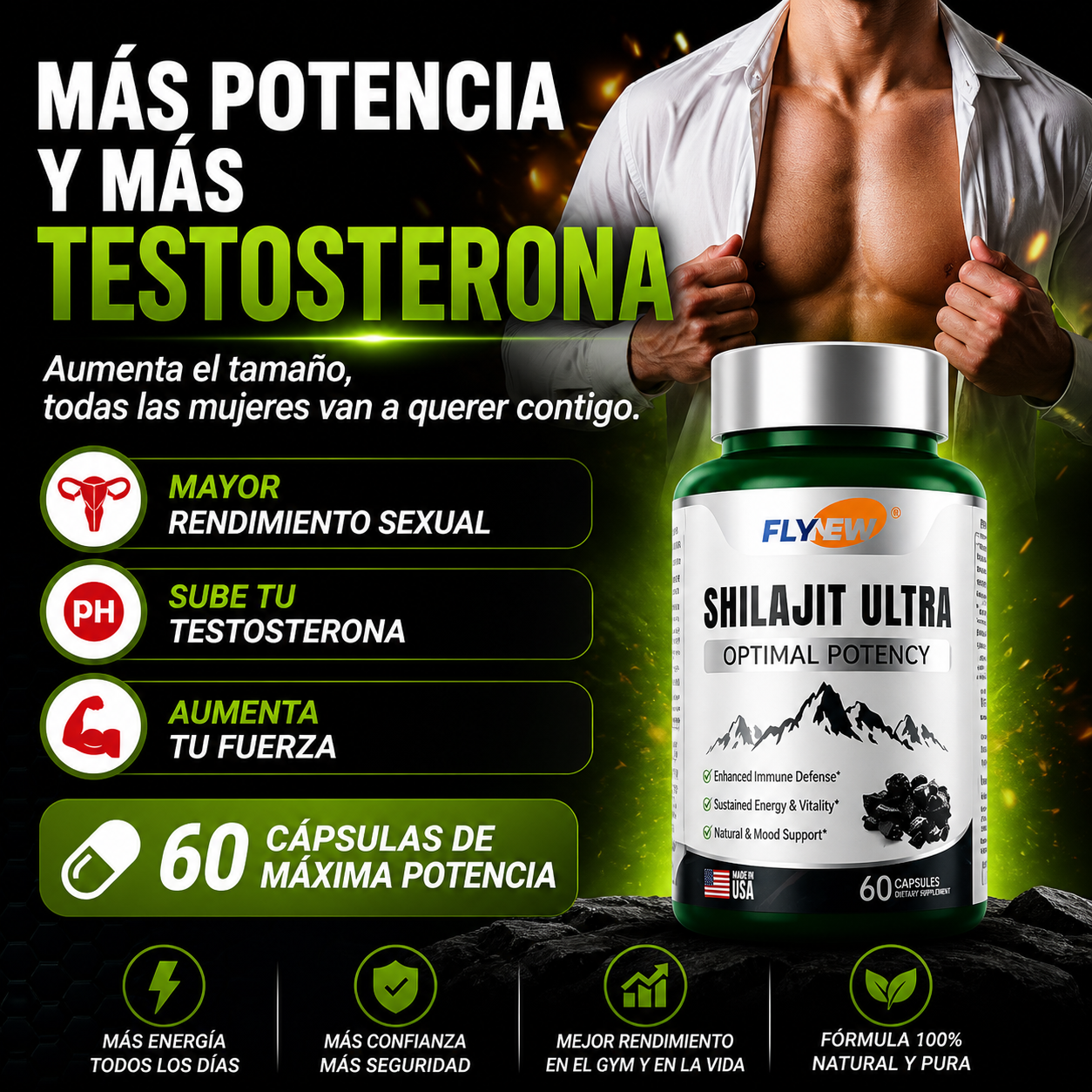 SHILAJIT ULTRA PREMIUM ( PARA AUMENTAR TESTOSTERONA)EE.UU