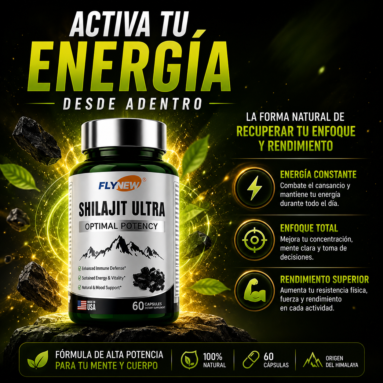 SHILAJIT ULTRA PREMIUM ( PARA AUMENTAR TESTOSTERONA)EE.UU